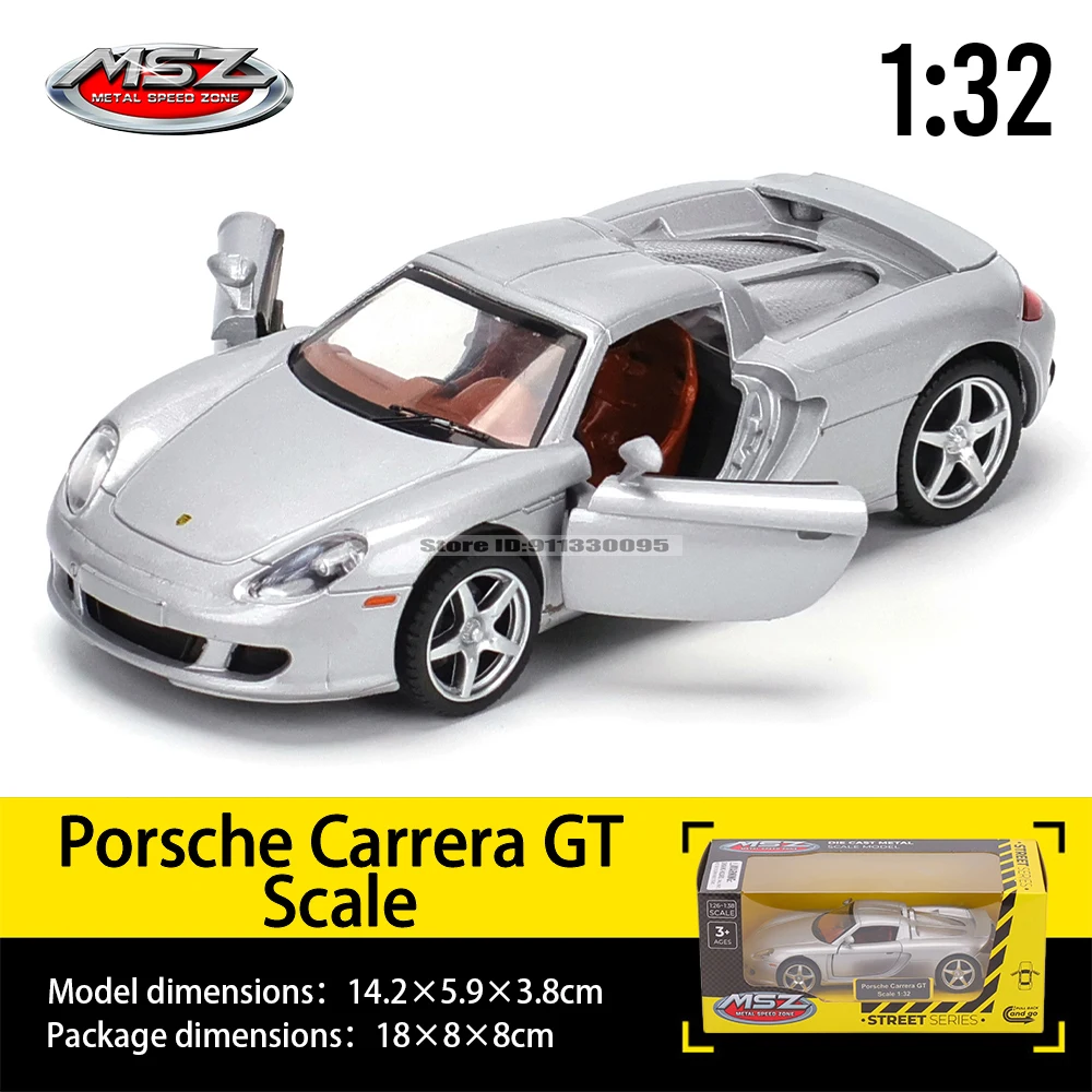 MSZ 1:32 Porsche Carrera GT 911 GT3 RS Audi BMW Nissan car mold die-casting decoration series toy tools gift Alloy manufacturing