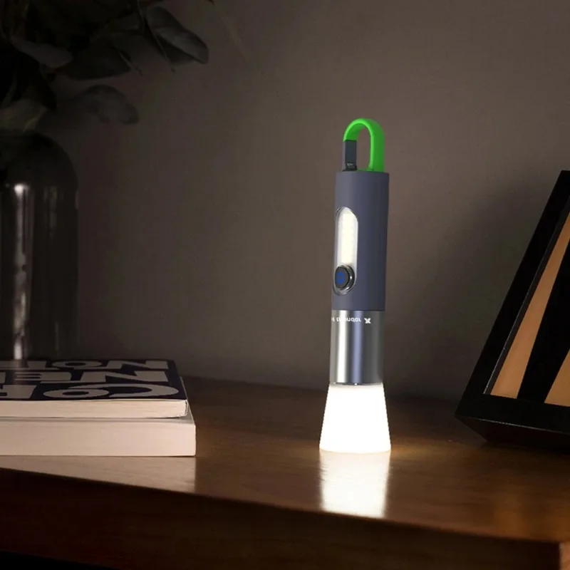 Cross-Border New Strong Light Flashlight Outdoor Multi-Functional Long-Range Lighting Flashlight White Laser Working Side Light