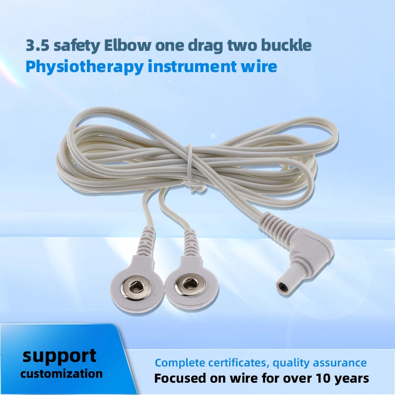 3.5 Safety standard elbow with one tow and two buckles copper foil wire electrode wire massage meridian therapy instrument wire