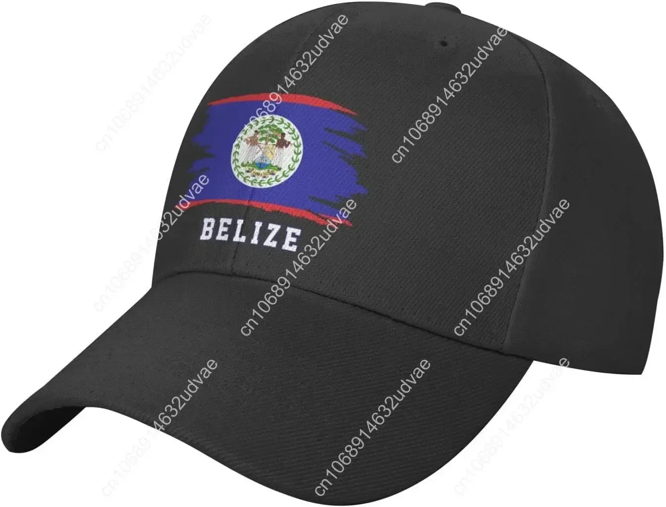 

Belize Flag Cool Belizean Fans Baseball Cap Adjustable Unisex Black Patriotic Dad Trucker Hat, 7-7 1/4