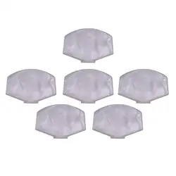 6Pcs Plastic Wood Guitar Tuning Peg Buttons Machine Heads Handle Caps with Screws Gaskets