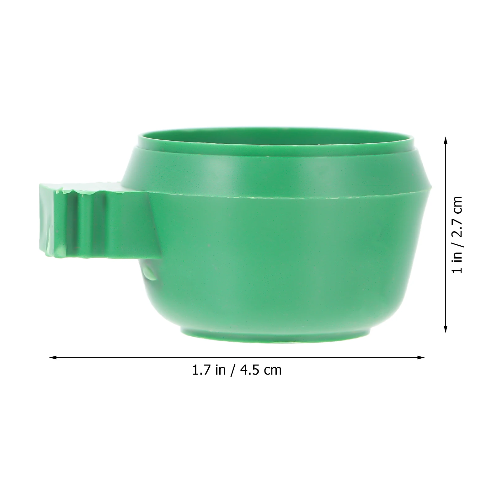 

15pcs Bird Food Bowl Green Round Bowls Easy Install Remove Durable Parrot Feeder Cage Supplies Pet Accessories Feeding