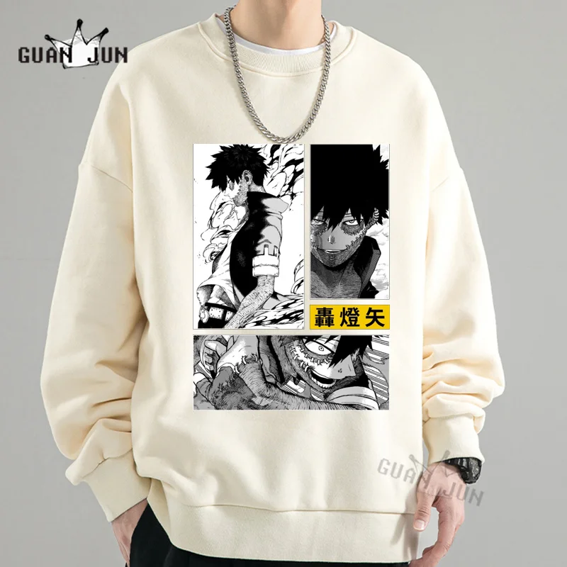 Anime My Hero Academia Dabi Tomura Shigaraki Hoodie Harajuku Clothes Streetwear Manga Sweatshirt Cotton Hoodies Pullover