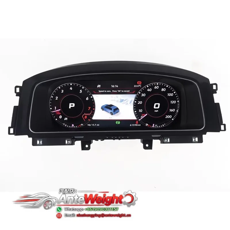 Linux System T5 Car Instrument Dashboard for B8 CC 7 GTI Teramont Variant LCD Display GPS Navigation Multimedia