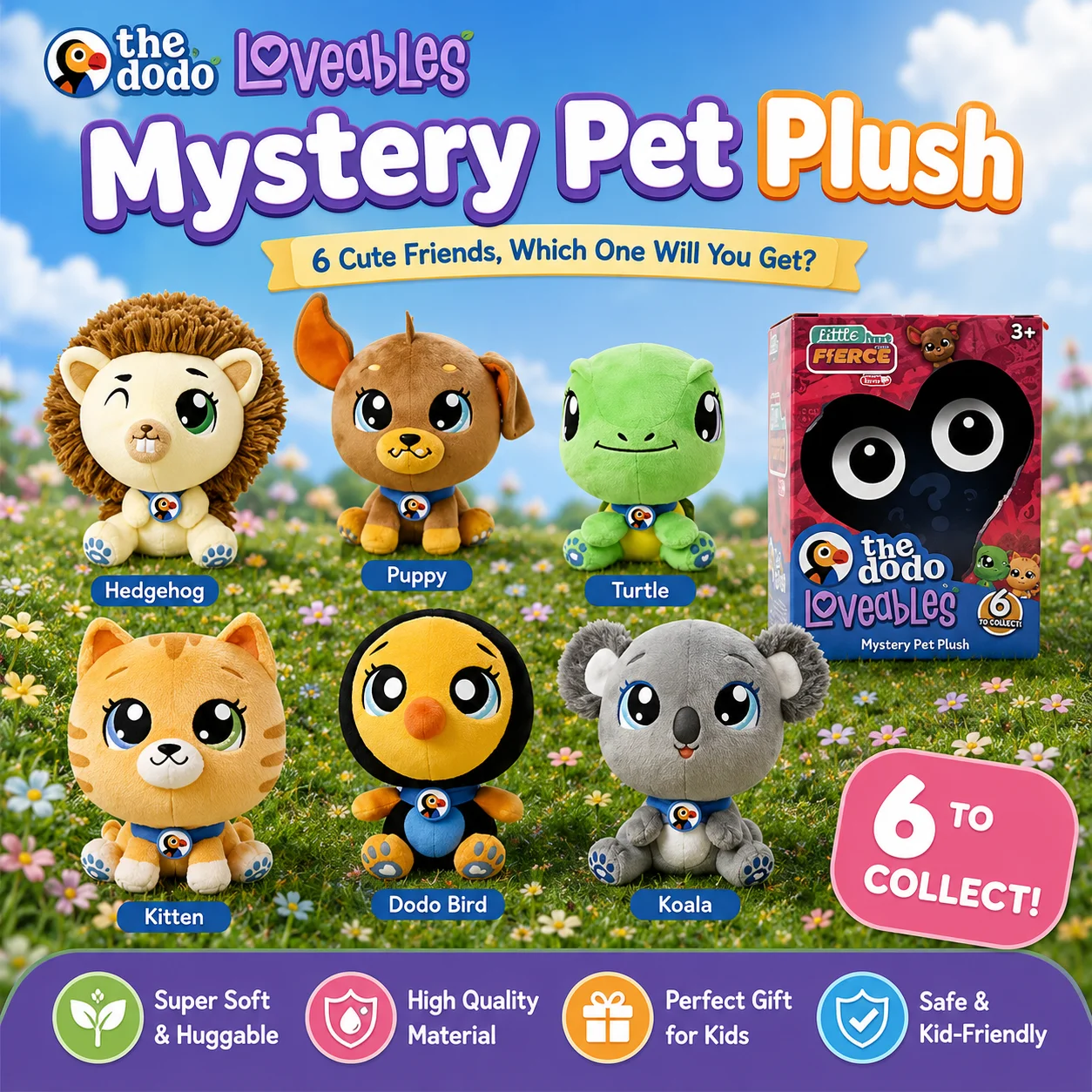 

Bonkers Dodo The Loveables Mysterious Pet Plush Blind Box Toy Series 1 Includes A Collection Guide And Heartwarming Stories