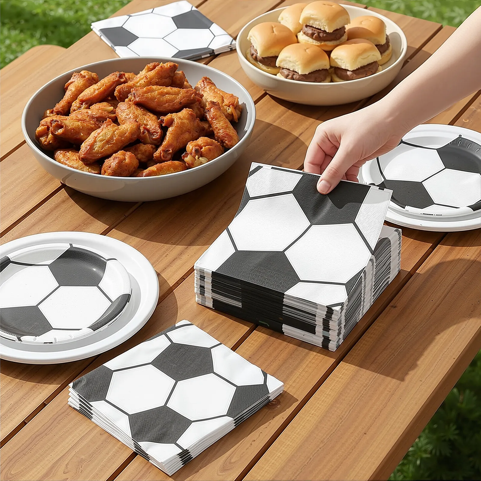 100pcs-soccer-printed-paper-napkins-cartoon-soccer-pattern-eco-friendly-for-birthday-birthday-party-dinner-tissue-napkins
