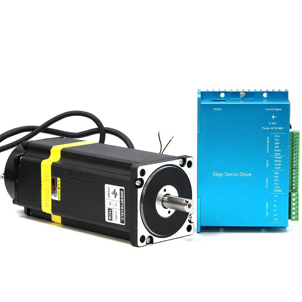 

Closed Loop Stepper Motor with Brake (12 N.m) | Motor 86EBP181ALC & Driver 2HA865