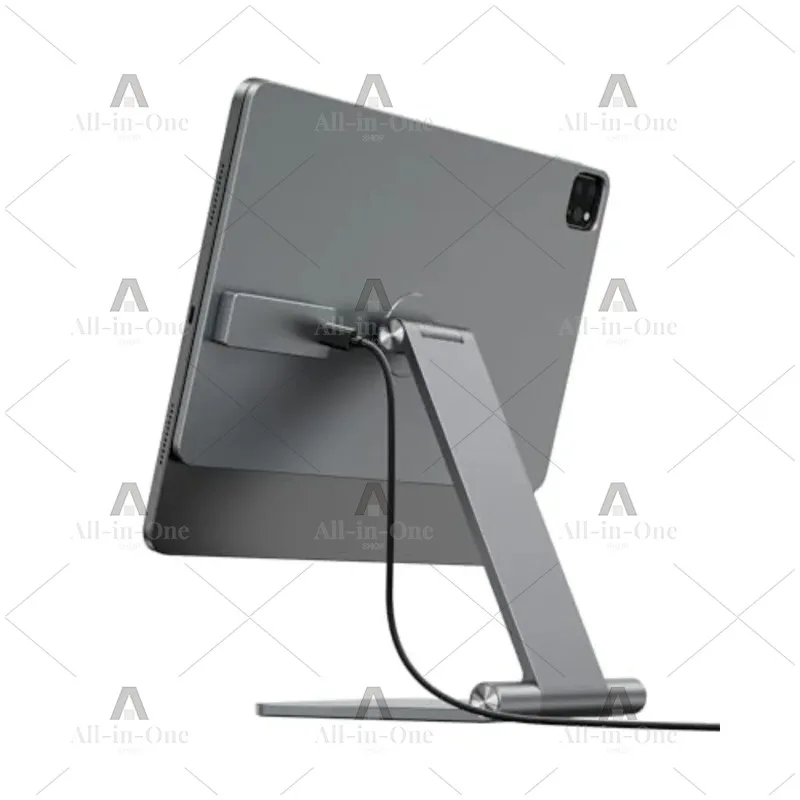 Alloy Tablet Holder Mount for Desk Adjustable Tablet Magnetic Wireless Charging Stand for  Pro/A ir 11 Aluminum