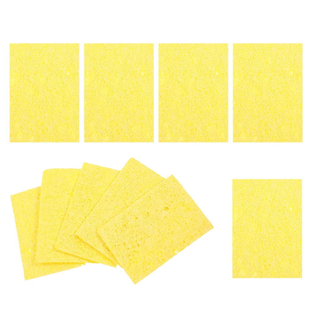 

10pcs Soldering Iron Sponge Pad Accessories Tip Cleaner High Absorbency Stackable Design Portable Square Cleaning Solder Tools