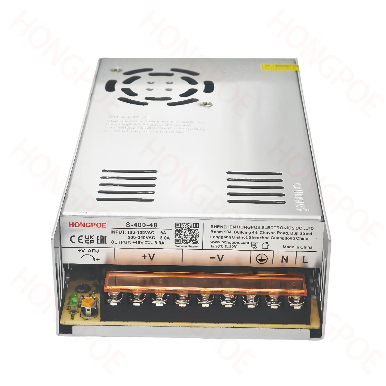 400W High-Power 12V/24V/36V/48V DC 110-220V AC to DC Adjustable Power Transformer for LED Light Strips New Energy 400W 12V 33A