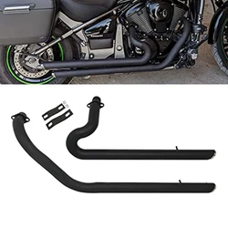 For Kawasaki Vulcan 900 S EN900 VN900 S900 All Years Motorcycle Staggered Slash Cut Exhaust Pipe Removable Muffler Silencers