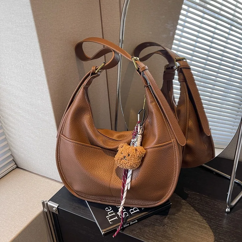 

Fashionable Crossbody Bags for Women Shoulder Bag Dumplings Simple Purse and Handbags Versatile Designer Bags Сумка Женская Sac