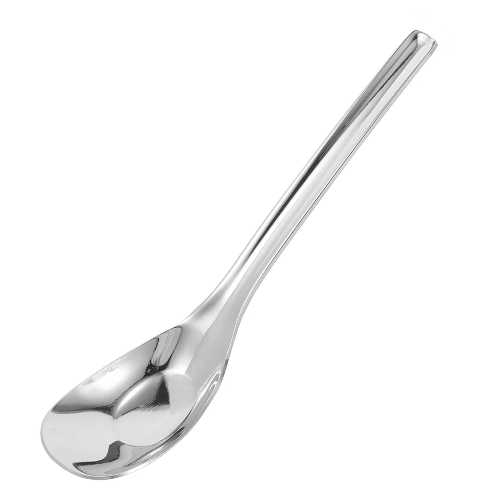 

s Stainless Steel Soup Spoon Bright Polished Finish Wear resistant Home Kitchen Use Portable Travel Dining