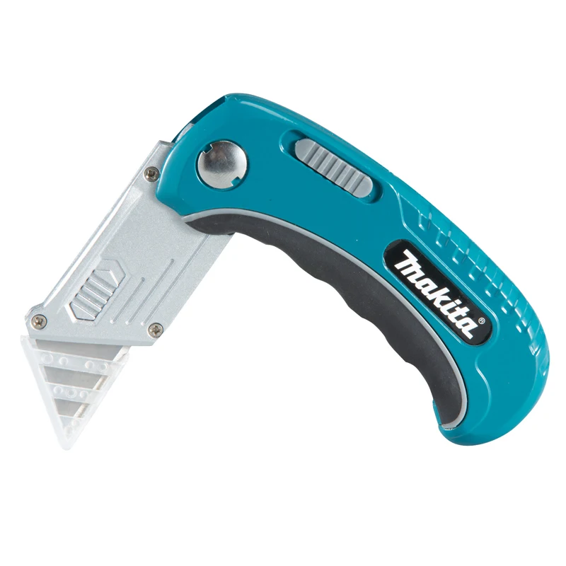 Makita B-65501 Folding Utility Knife Wallpaper Heavy Duty Trapezoid Thickening Metal Cutting Blades Art Knife Hand Tool
