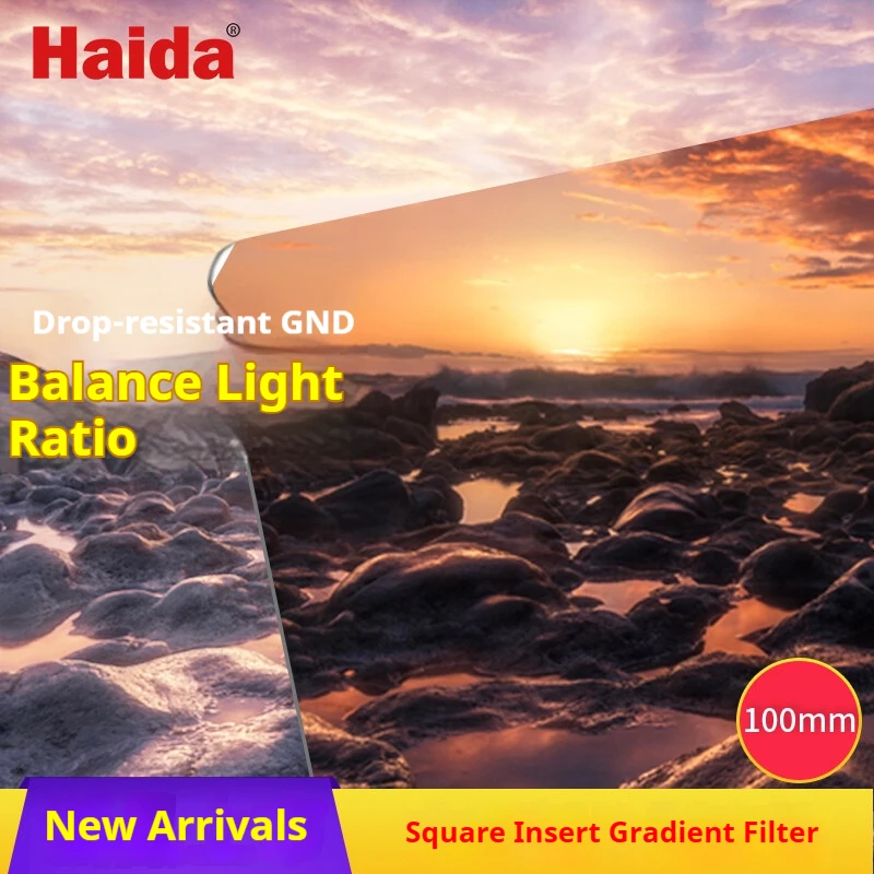 

Haida Solar Eclipse Series Shock-Resistant Double-Sided Coated 100x150mm Square Hard Gradient Filter Compatible with All Cameras