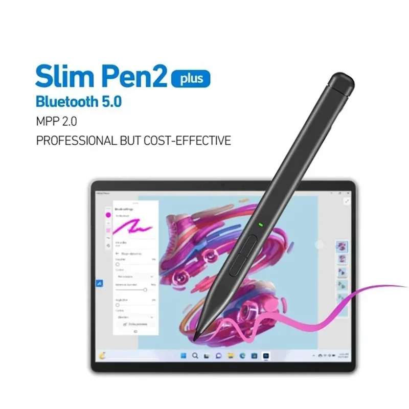 

A13E-Стилус для Surface Pro 11, Surface Pro 10 X 9 8 7 6 5/Go 4 3 2 1+, совместимый с MPP2.0, активный, с чувствительностью к нажатию 4096 уровней.