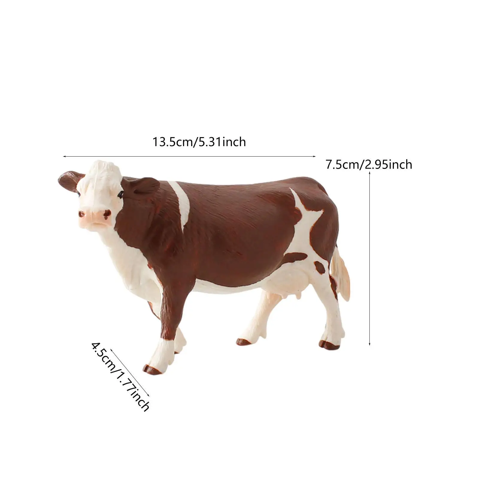 Figura giocattolo mucca Figurina di piccoli animali Regalo per bambini Bomboniere, Collezione,