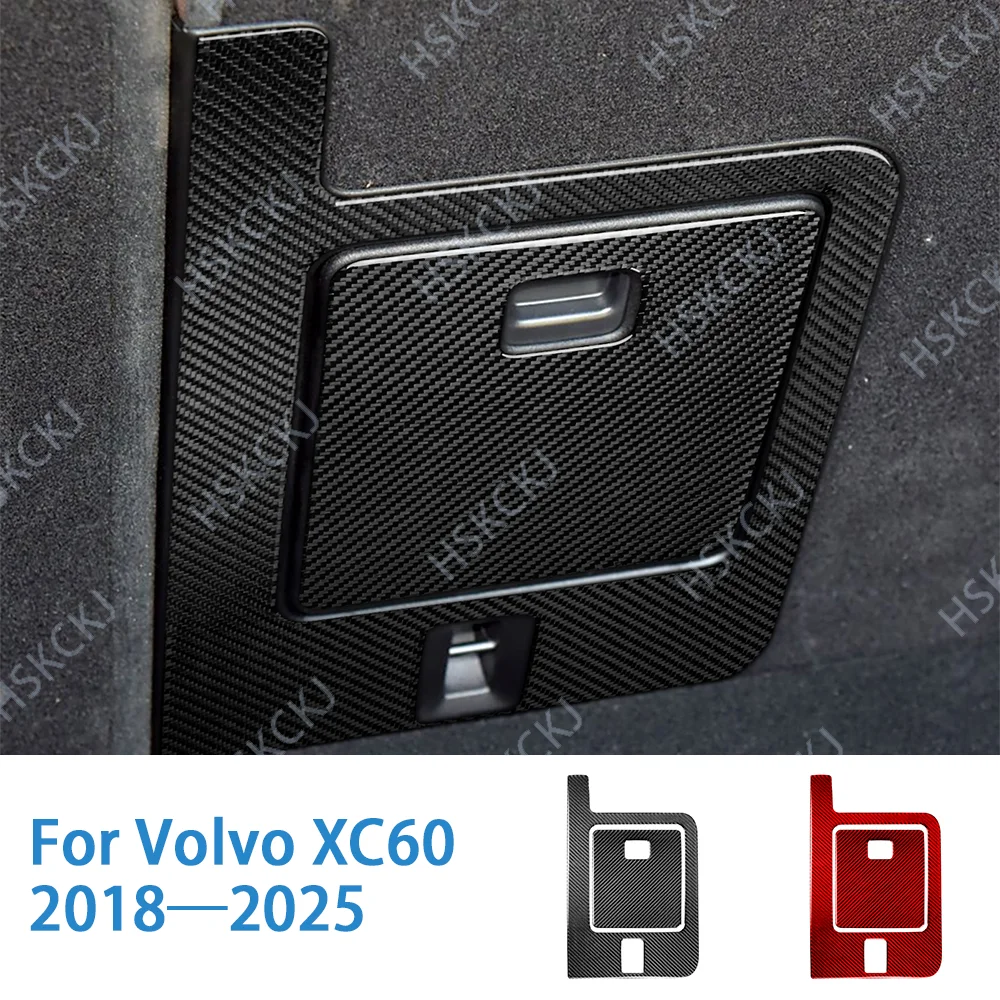 

Для Volvo XC60 2020-2025 автомобильные аксессуары из углеродного волокна, наклейка на заднее сиденье, консоль, декоративная панель, накладка, внешние молдинги