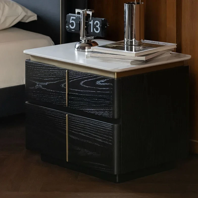 

Bedroom solid wood bedside table 2024 new bedside storage cabinet