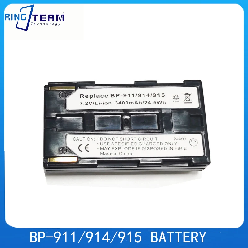 3400mah High Quality Replacement Camera Battery For Canon  BP-915 BP-941 BP-927 BP-914 BP-924 BP-911K BP-911 E1 E2 E30 ES50