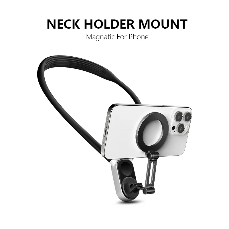 

Firstperson Perspective Shooting Mobile Phone Magnetic Neck Hanging Necklace Cellphone Stands Shooting Bracket for Iphone Gopro