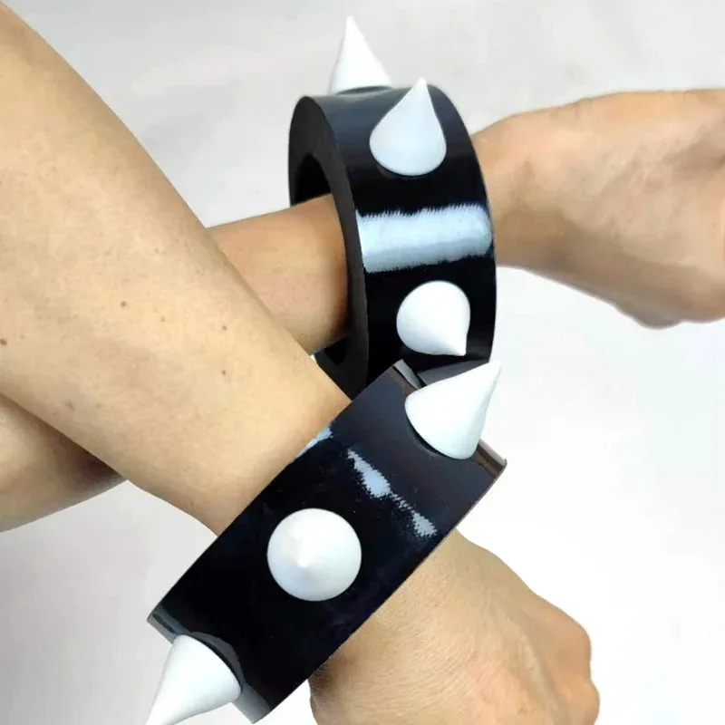 Chun Li Bracelet for Cosplay Costume Anime Bangle for Halloween Party Wrist Strap 1 Pair