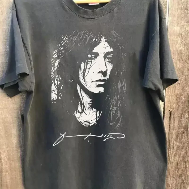 Patti Smith And His Band On Tour Signature Charcoal T Shirt Full Size S 5Xl