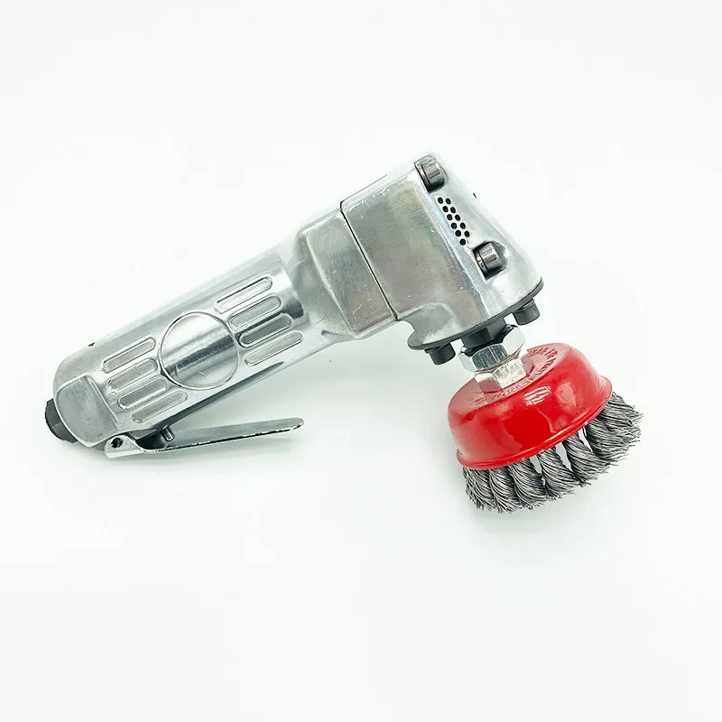 Impa592071 pneumatic rust removal brush mag-9000 air-driven wire brush handheld sanding and rust removal tool