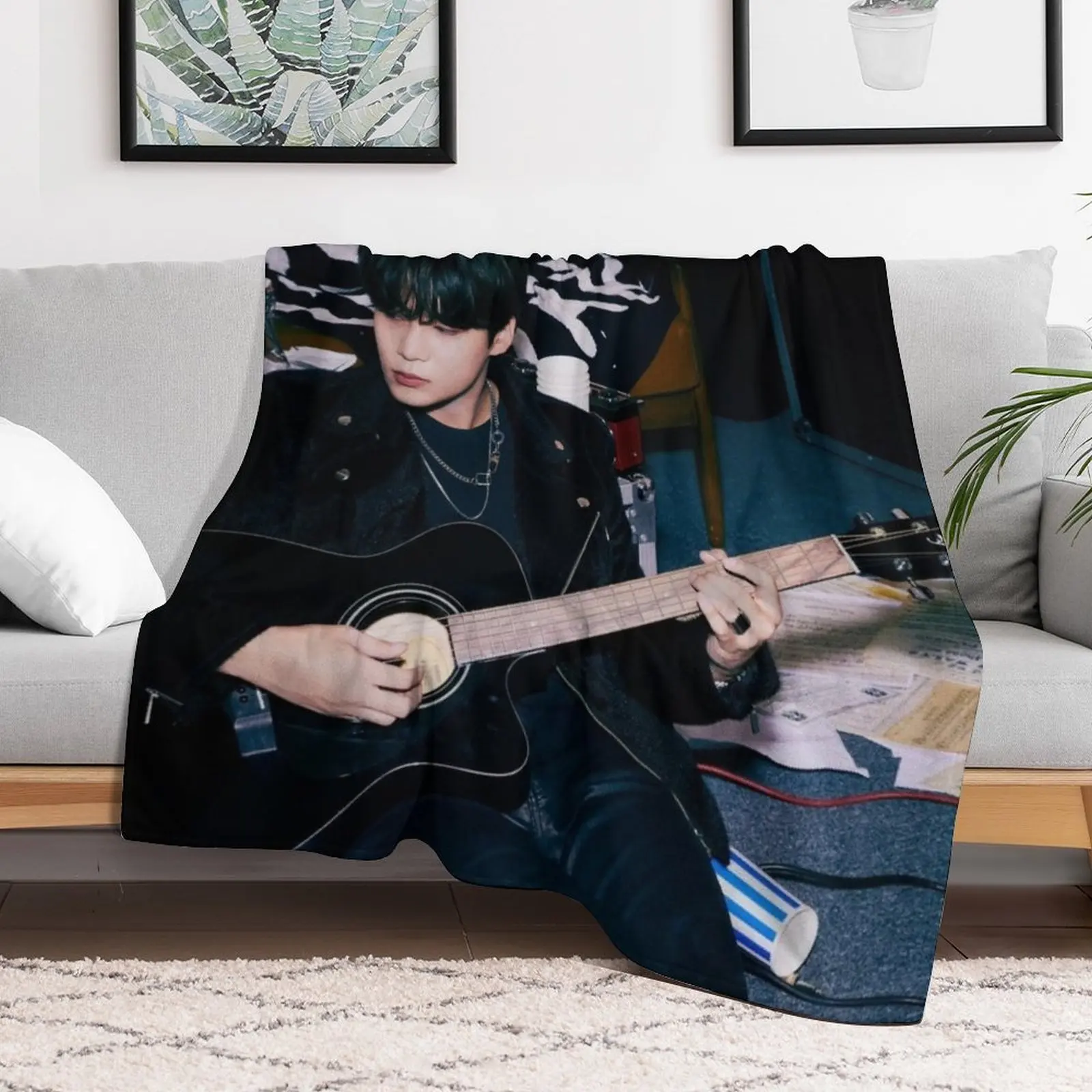 JONGHO ATEEZ - Universe Back Stage Rockin' Throw Blanket for sofa Hairys sofa bed Weighted Blankets