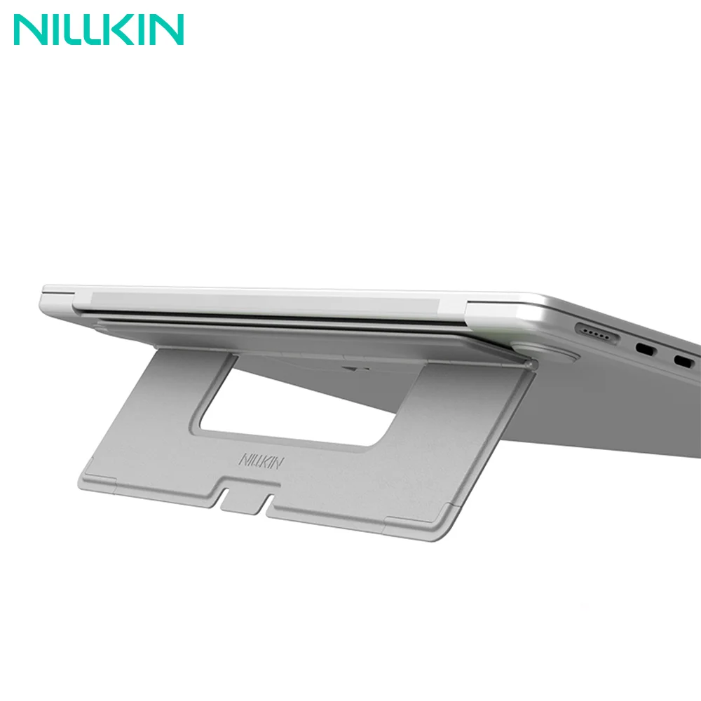 

NILLKIN For Portable Laptop Stand For 13-16 inch Adjustable Foldable Notebook Computer Bracket Premium Leather Base For Macbook