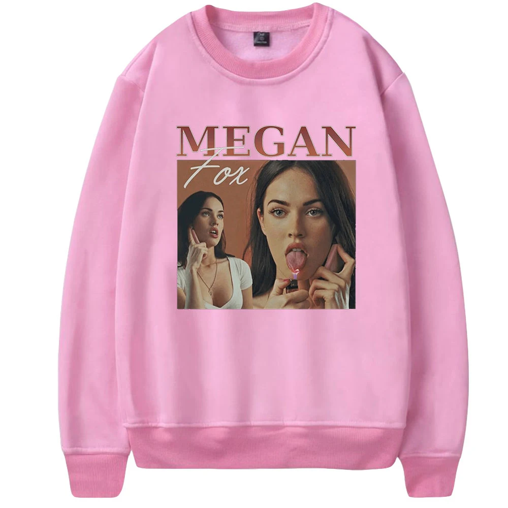 

Vantege Megan Fox Merch Long Sleeve Men Women Sweatshirt Harajuku Streetwear 2022 Casual Style Youthful Star Fashion Clothes