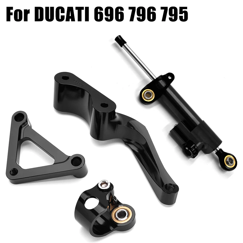 

For DUCATI 696 796 795 Motorcycle Stabilize Steering Damper Bracket Mount Hold Support