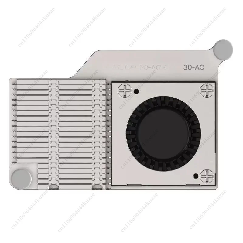 PWM Speed‑Adjustable Turbo Cooling Fan, Aluminum Active Cooler for Raspberry Pi 5 Development Board
