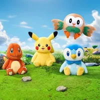 LDCX Pokemon Plush Stuff Toy Pikachu Charizard Doll Gengar Squirtle Plush Doll Espeon Glaceon Umbreon Soft Cartoon Toys Kid Gift