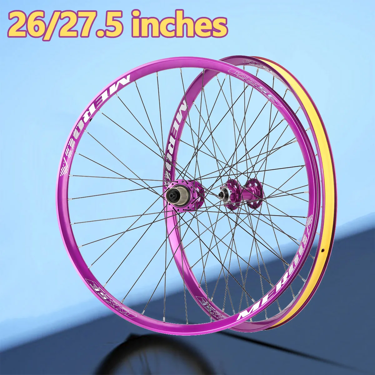 27.5 26 Inch mountain bike Wheelset For AM XC MTB Disc Brake 32 Holes speed Wheels Quick Release aluminum rims Bicycle Wheel