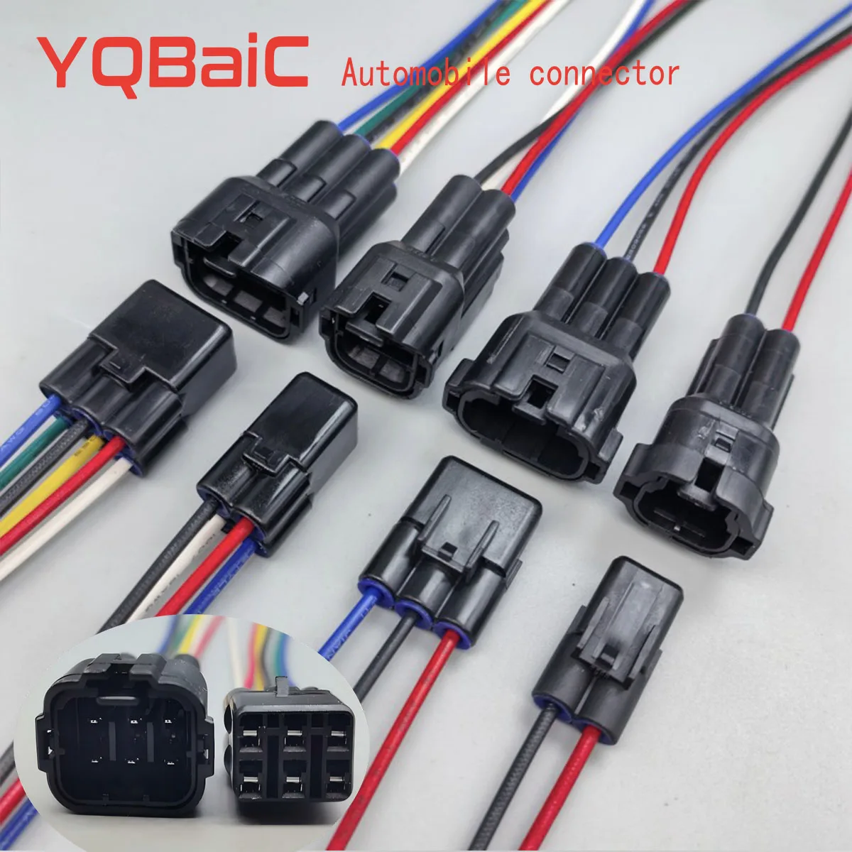 Waterproof Connectors  Auto Electrical Wire Cable Connector 2.2MM Male Female Plug With Terminals And Seals