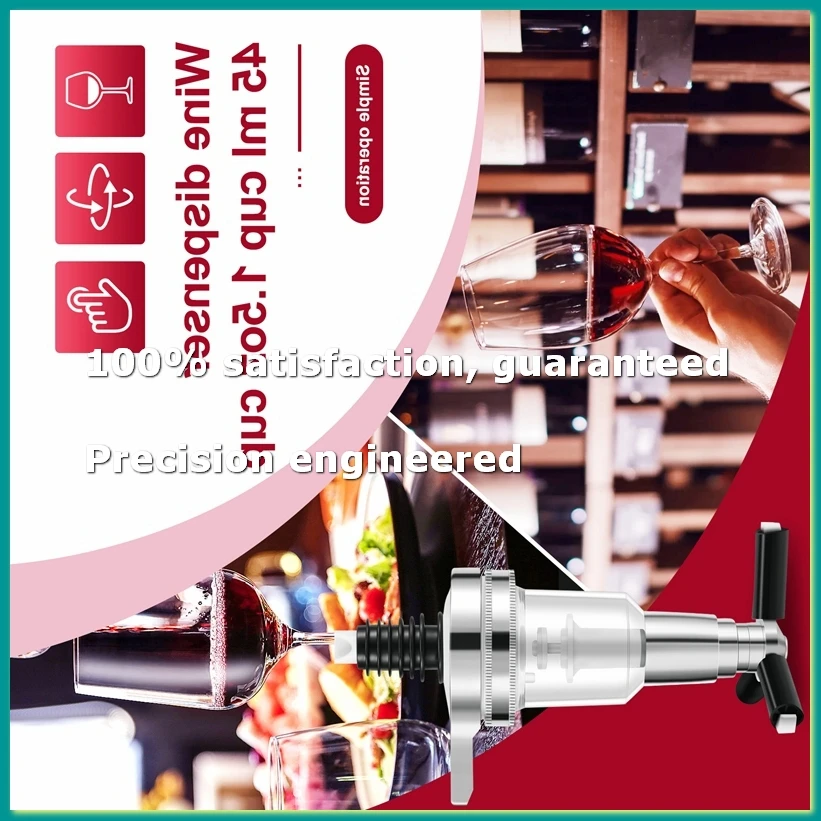 2Pcs 45Ml/1.5Oz Bar Butler Wall Mounted Replacement Nozzle Shot Dispenser for Revolving Liquor Bottle Holder-A07G