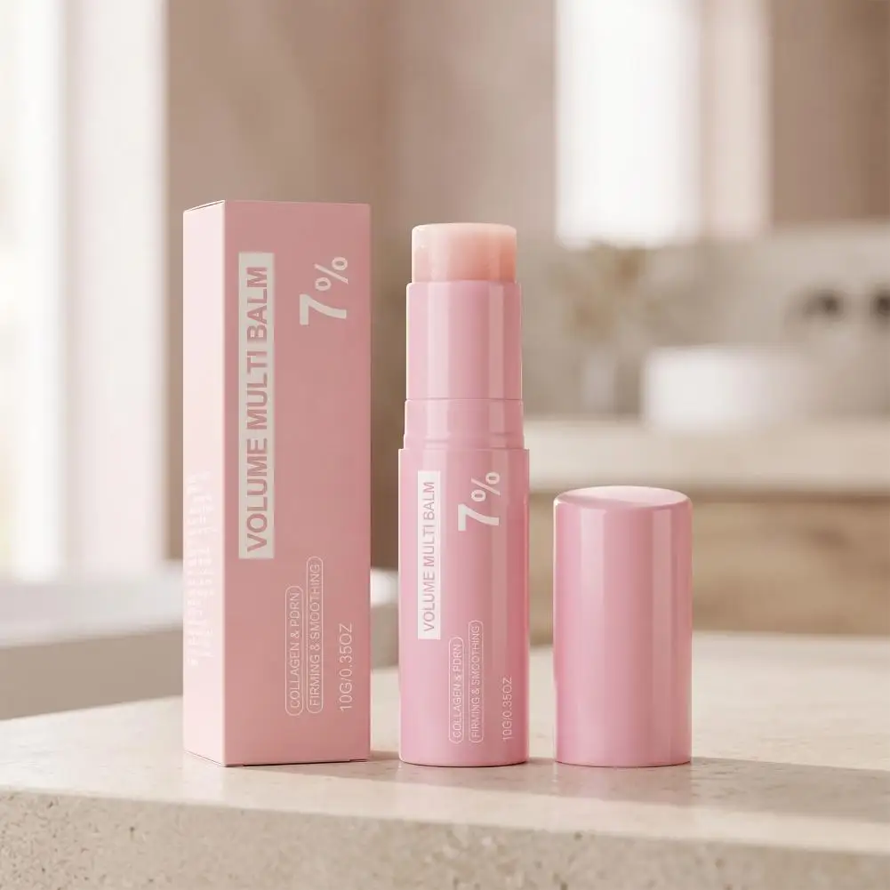Multi Purpose Moisture Stick Collagen Beeswax Nourishing Balm for Dry Lips Cheeks Eye Area Neck Elbows and Makeup Prep