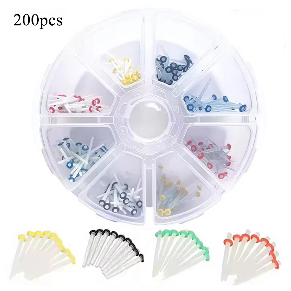 

200Pcs/Box Dental Fiber Post Drills Screw/Straight Post Quartz Glass Thread Pile Kit Root Canal Restorative Materials