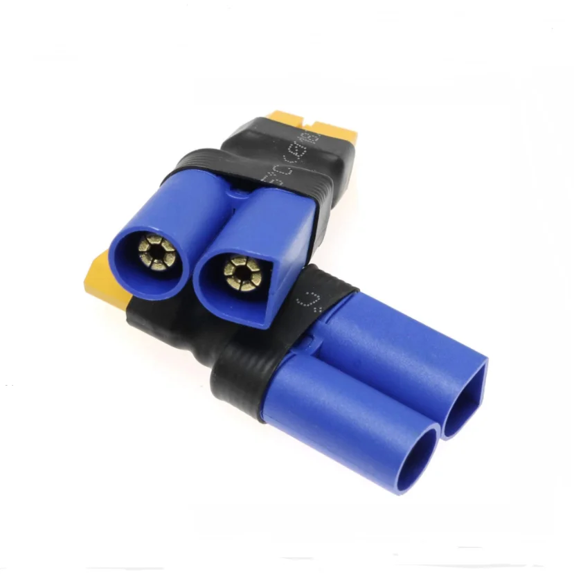 2 Pcs XT30 Male Female to Deans T Plug TRX Traxxas EC5 EC2 Male Female Connector Plug Adapter for RC Model Battery ESC