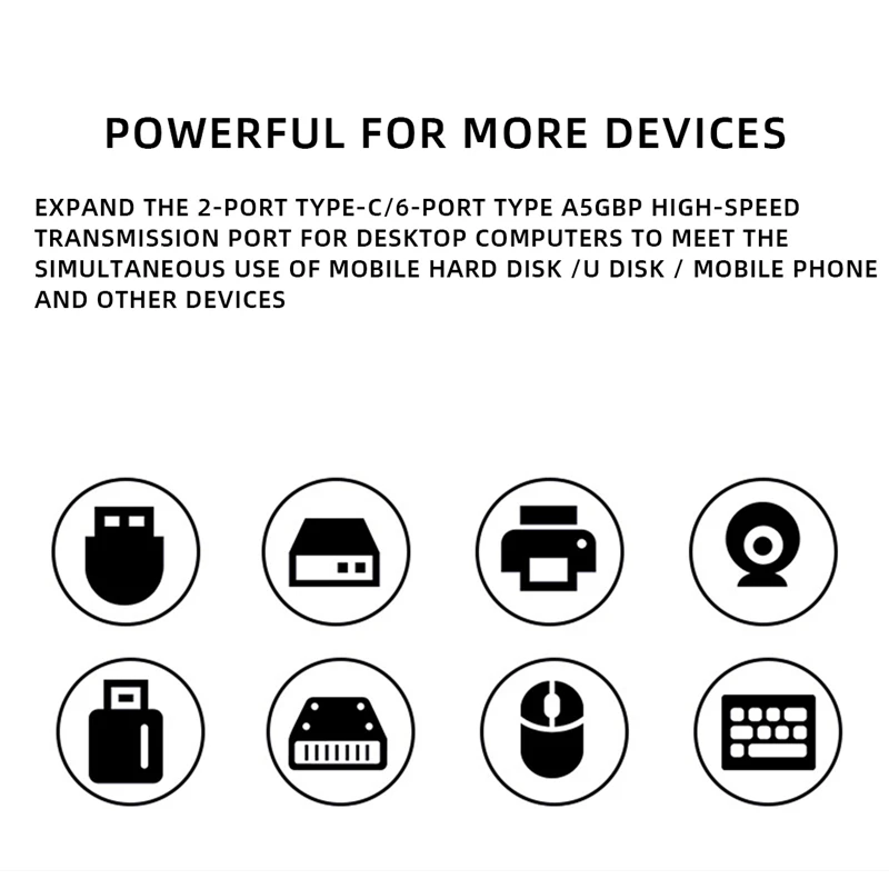 SSU Pcie To USB 3.2 Gen 2 Card 8-Port (6X Type-A +2X Type-C) Converter PCIE Splitter VIA+NEC Chip For Desktop Computer