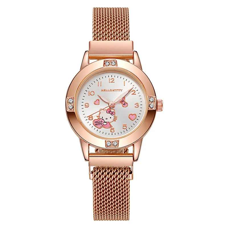 Japanese Cartoon Sanrio Watch Hello Kitty Cinnamoroll Kawaii Girls Fashion Waterproof Quartz Watch Exquisite Gift - view 5