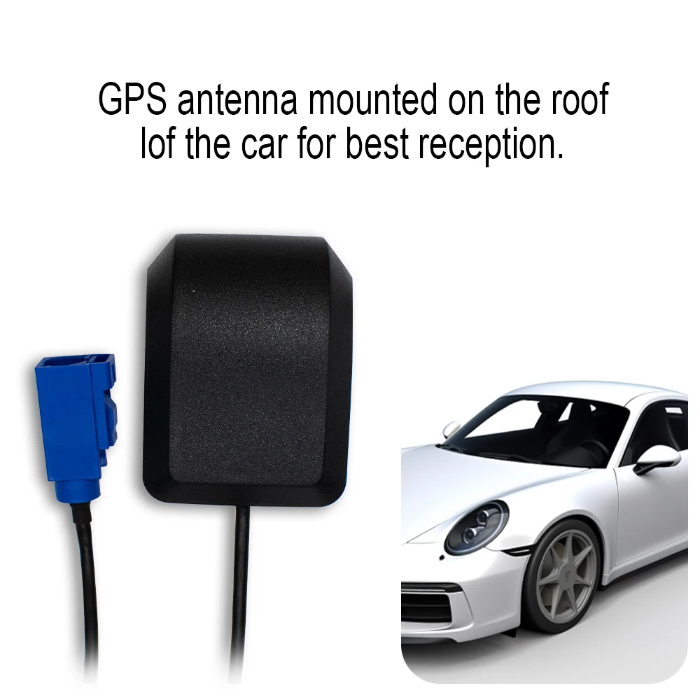 Antena GPS Fakra MFD2 RNS2 RNS 510 MFD3 RNS-E com conector macho FAKRA-C 28dB ganho antena GPS com FAKRA-C macho