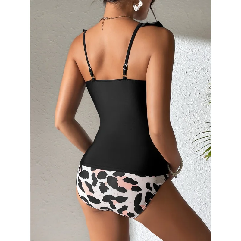 ملابس سباحة مكونة من قطعتين للنساء ملابس سباحة Huludao عارية الذراعين ملابس سباحة جديدة من الدانتيل #5