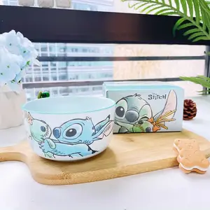 Salair Point Dining dishes, family aggregate ceramic plate, beautiful rice bowl style, sturdy dish, water glass, coffee mug, gift kid 9 Main Sales Stitch Mug - №3