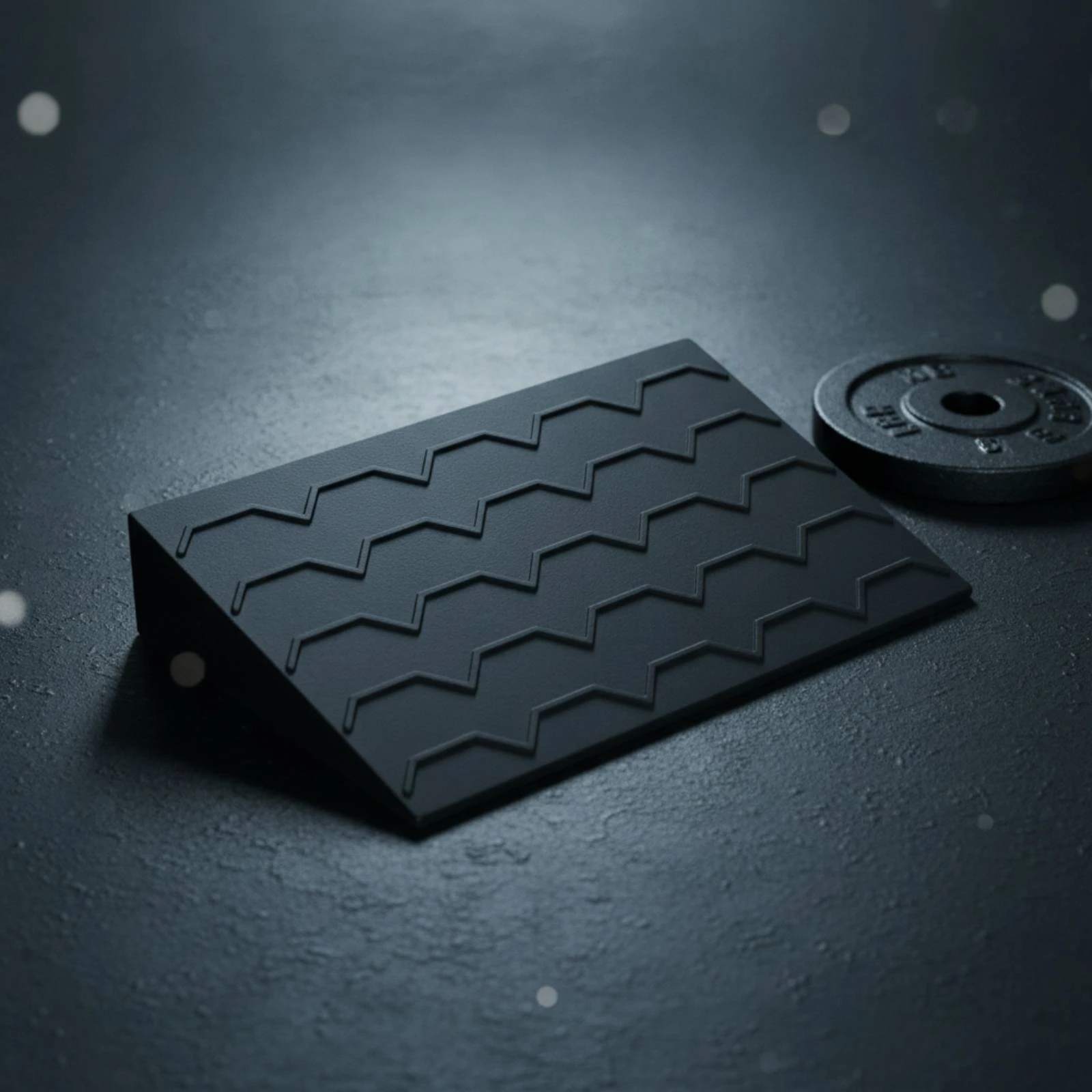 Squat Slant Board Ergonomic Slant Board with Textured Surface Pattern Heel Elevated Squat Wedge Compact Balance Block Portable