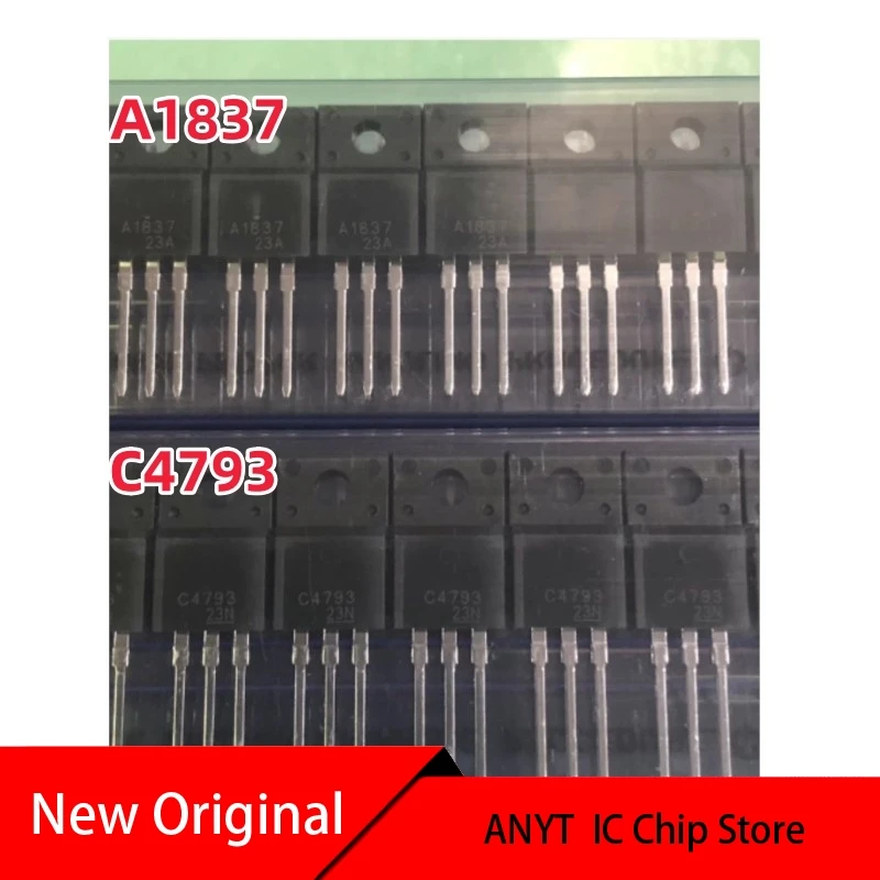 NEW  10Pairs  100%   A1837  C4793 2SA1837 2SC4793  TO-220 KTC4793   KTA1837