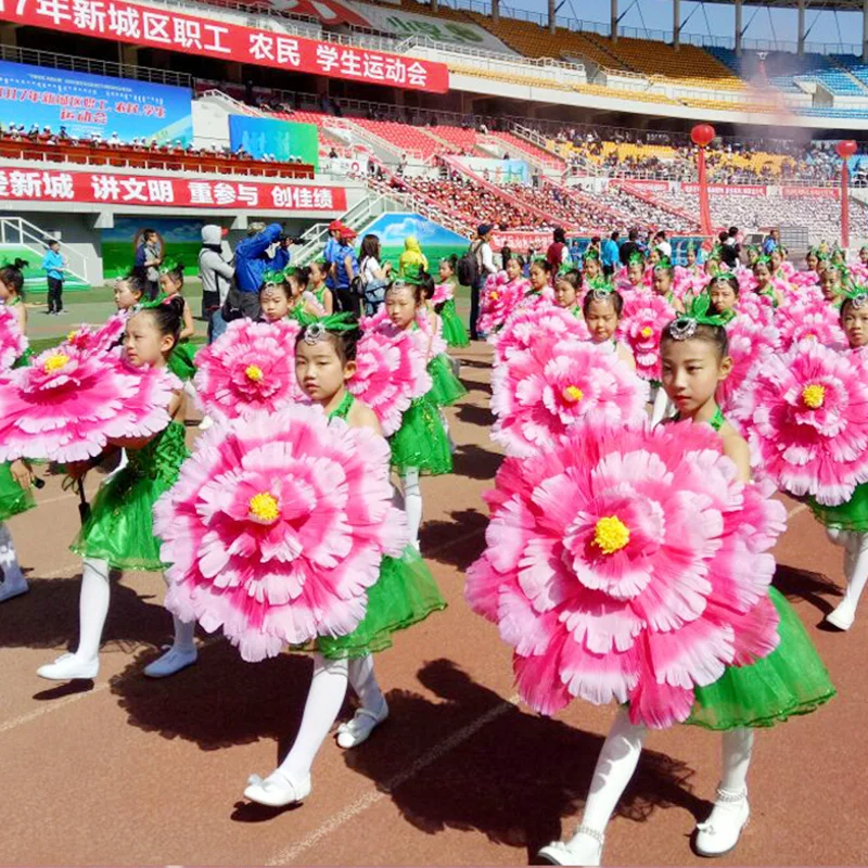 Accesorios de baile, paraguas de peonía, arte escénico para niños, actuación de danza clásica para adultos, paraguas de sujeción, decoración Interior