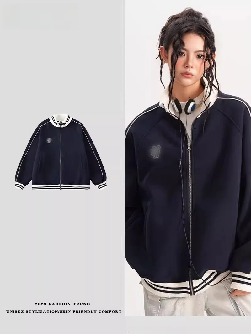 

LPLN новая бейсбольная куртка верхняя одежда с вышитым спортивным воротником мужская и женская американская модная толстовка для пар Faion