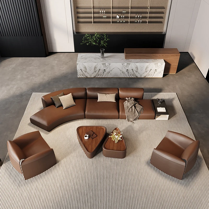 モダンで豪華な曲線ソファ 北欧ミニマリストオフィスホテルロビ - Office Furniture Luxury のレビューと価格